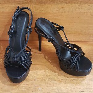 Forever 21 - Wild Diva Black open-toe heels Sz 5.5